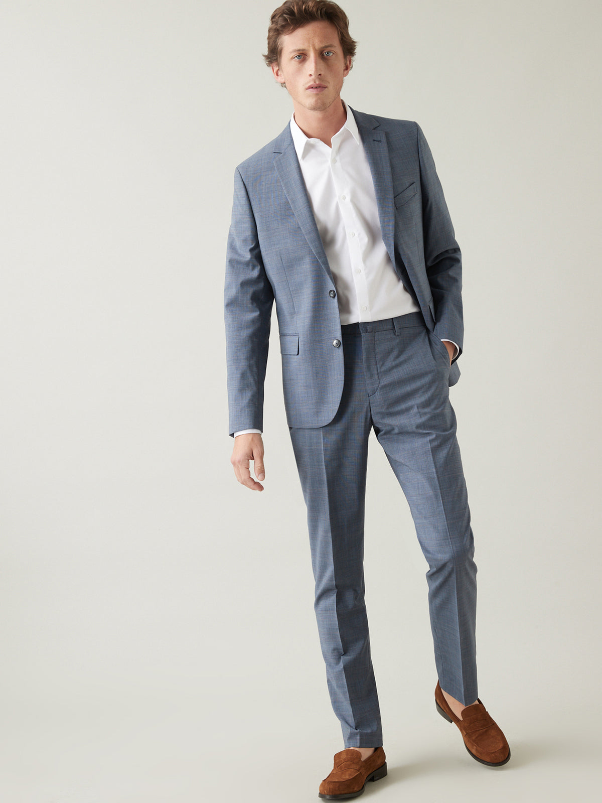 Veste de costume homme carreaux Super 100's