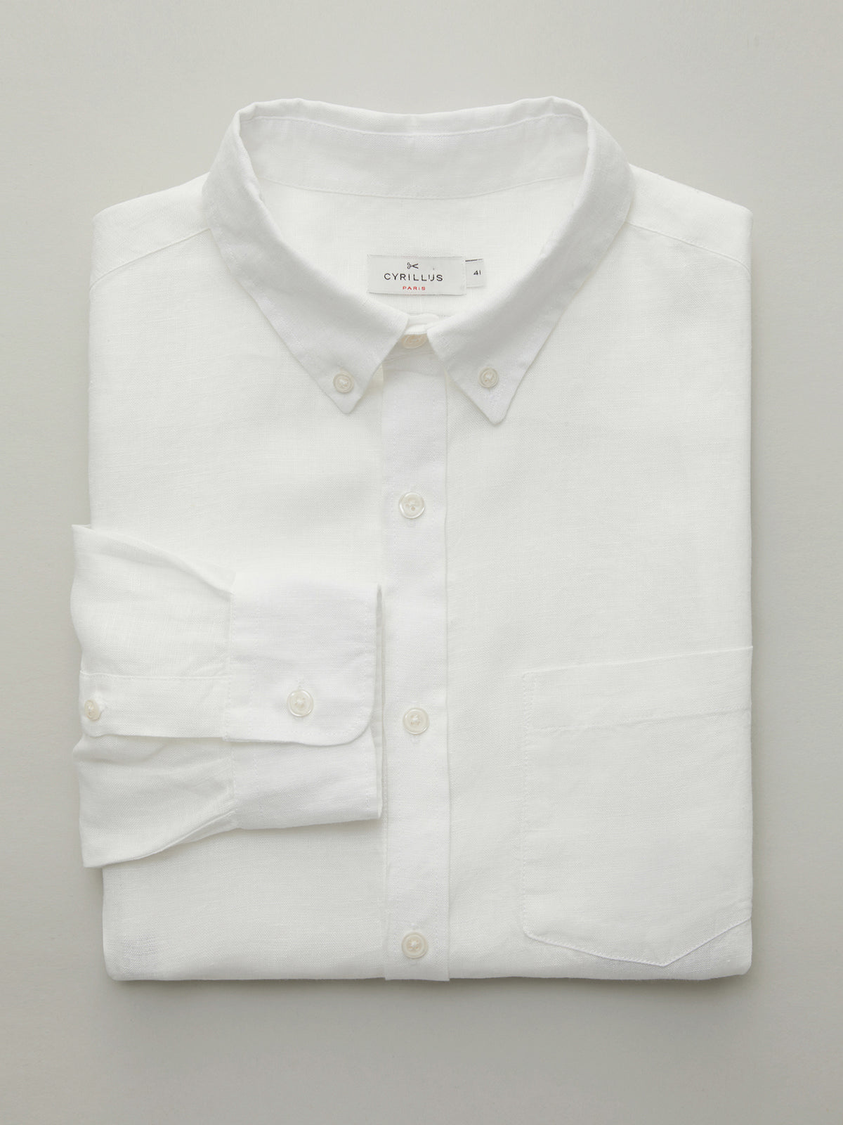 Chemise Regular Fit lin uni homme