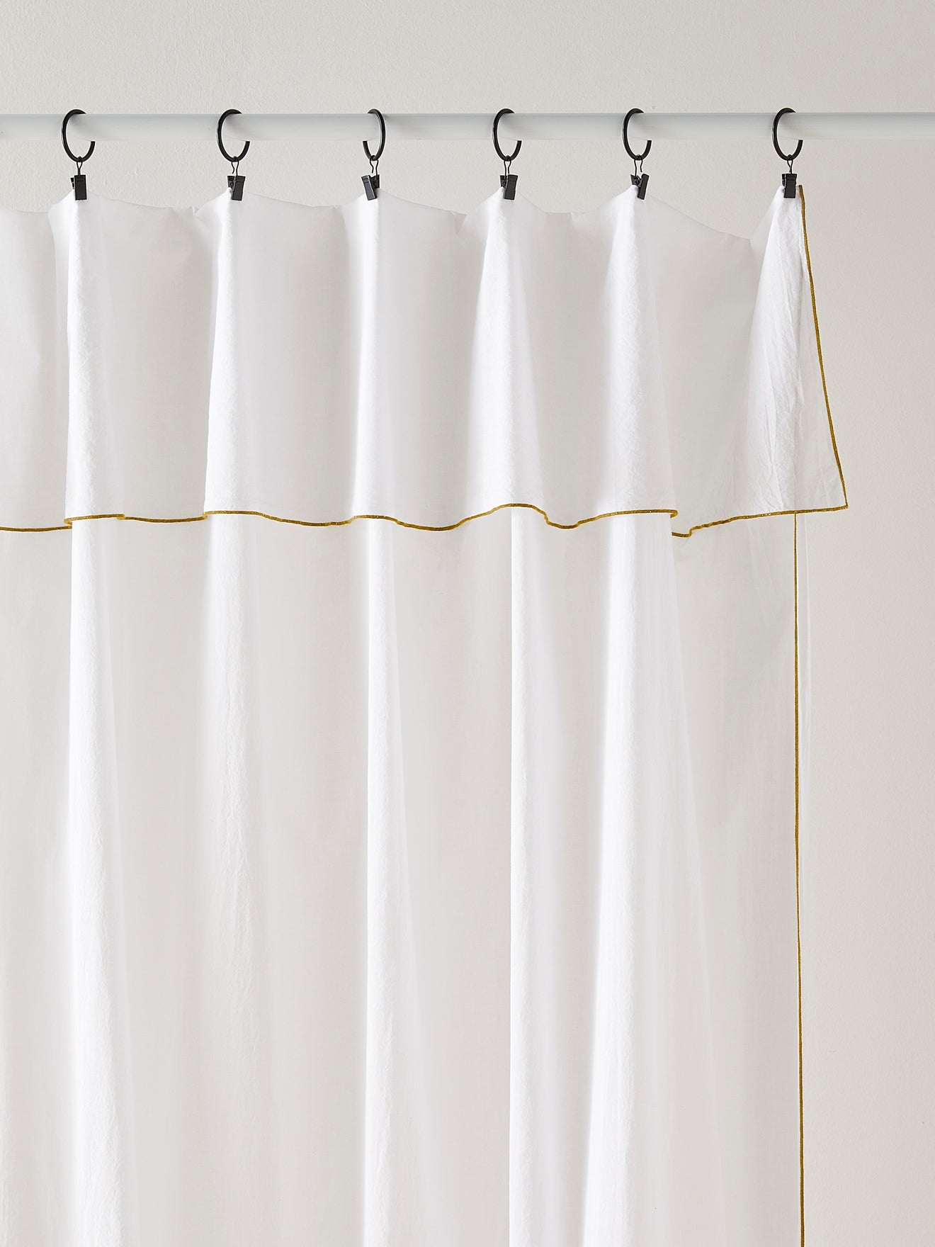 Panneau voile de coton finition point bourdon