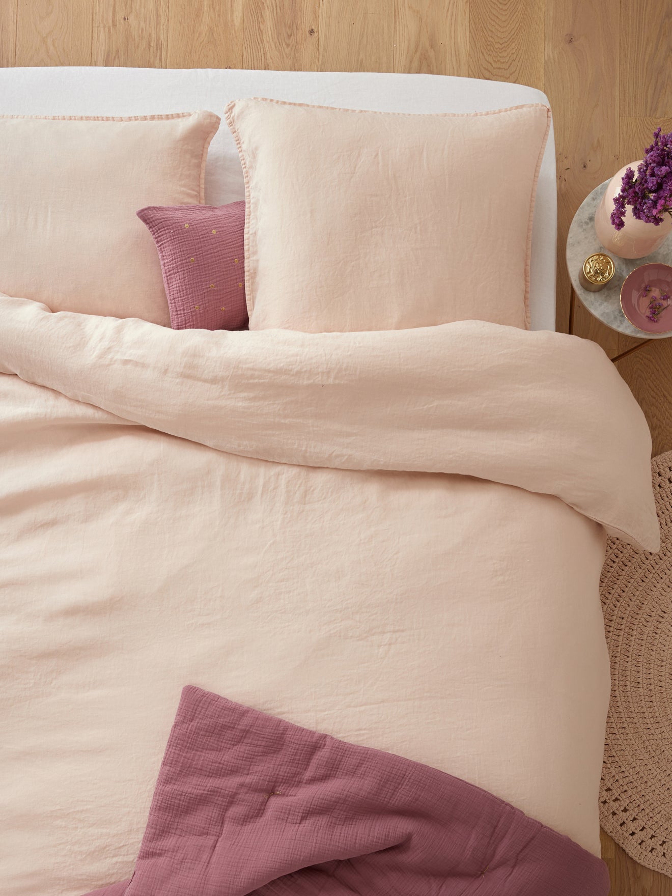 Kopfkissenbezug, gewaschen „Cocooning“