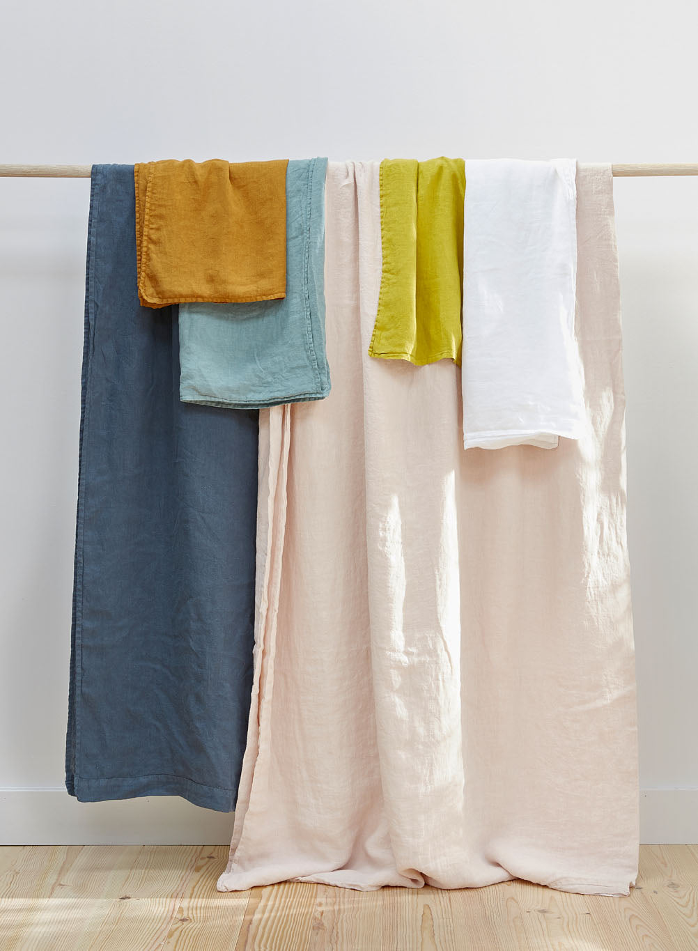 Bettbezug aus gewaschenem Leinen « Cocooning »