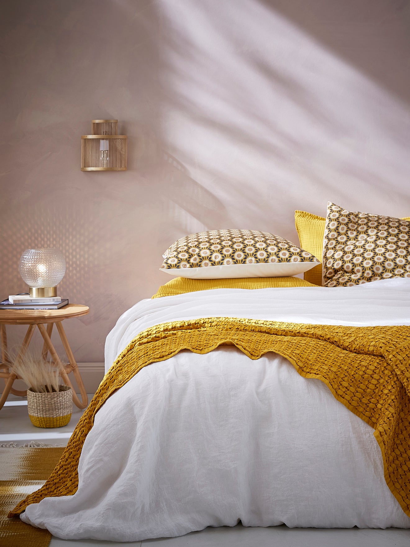 Bettbezug aus gewaschenem Leinen « Cocooning »