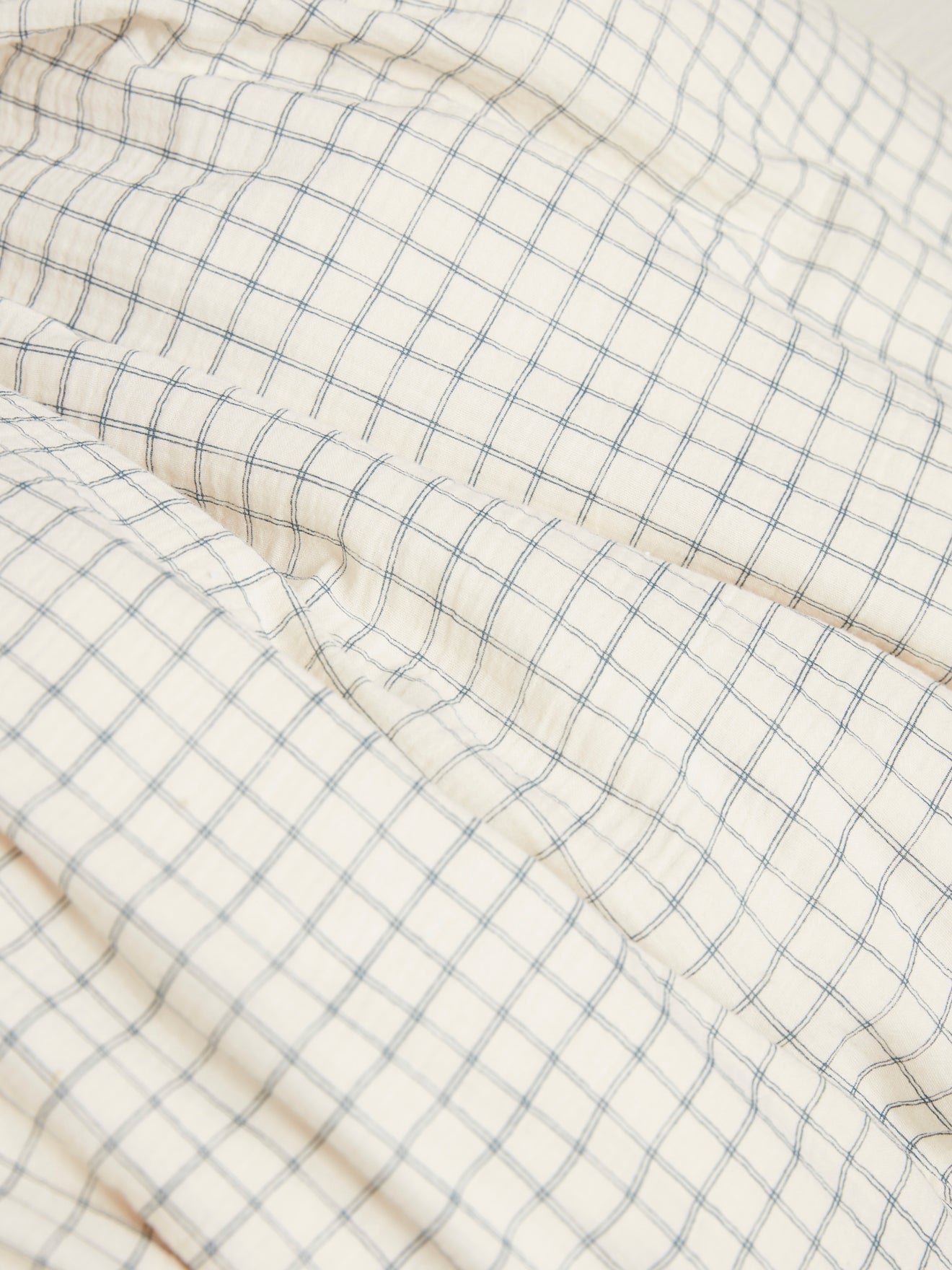 Bettbezug aus Baumwoll-Gaze « Karos »