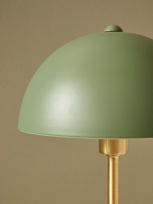 Lampe champignon bicolore en métal