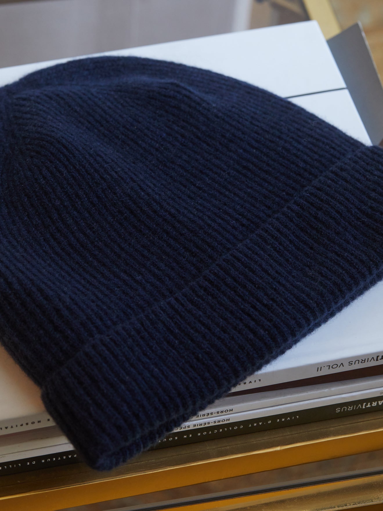 Bonnet maille côtelée adulte - collection cachemire