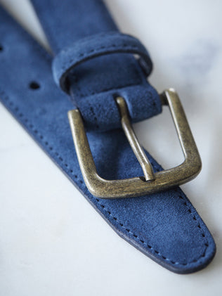 Ceinture homme en cuir suédé