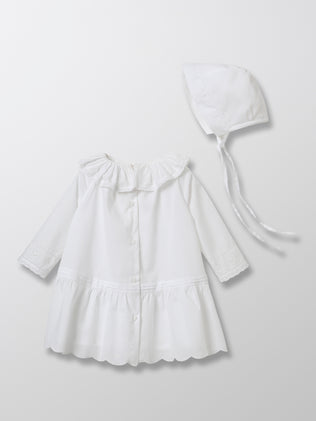 Robe avec béguin - Collection Fêtes et Mariages
