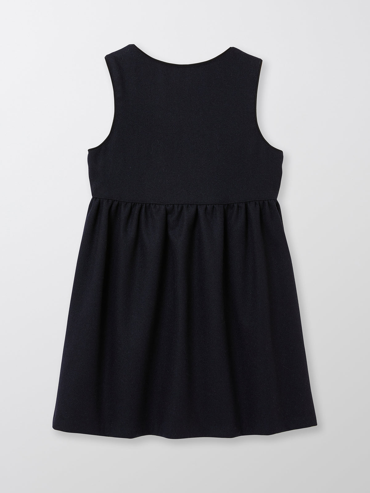 Mädchenkleid aus Flanell, ärmellos