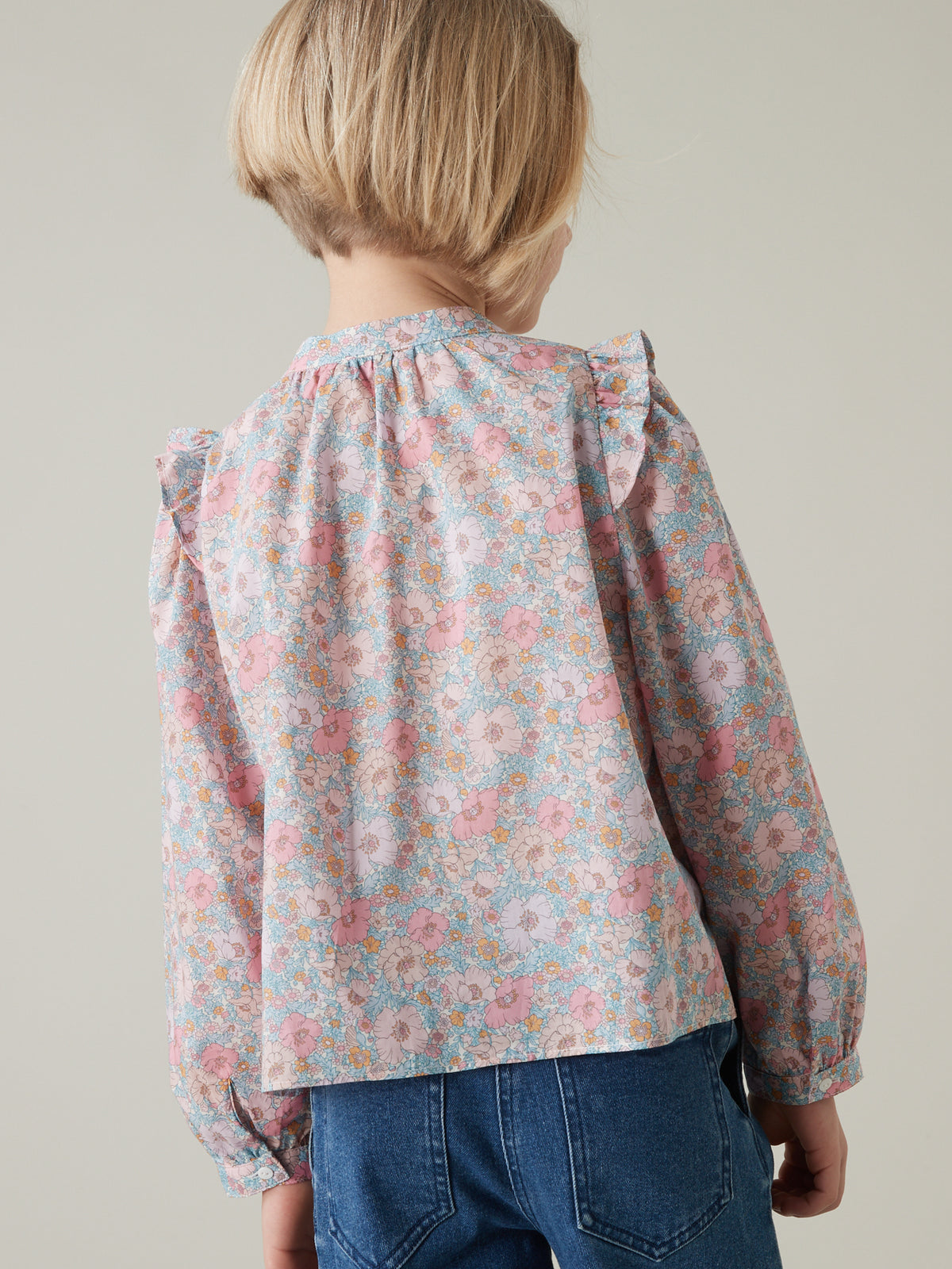 Blouse Fille en tissu Liberty Meadow Song