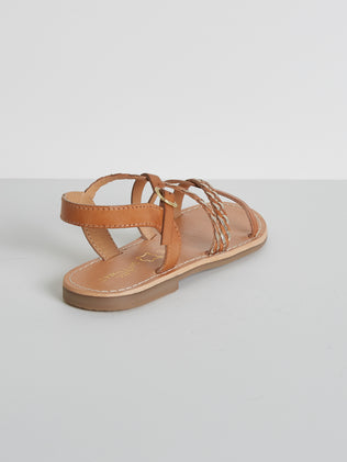 Sandales multi-brides Fille en cuir