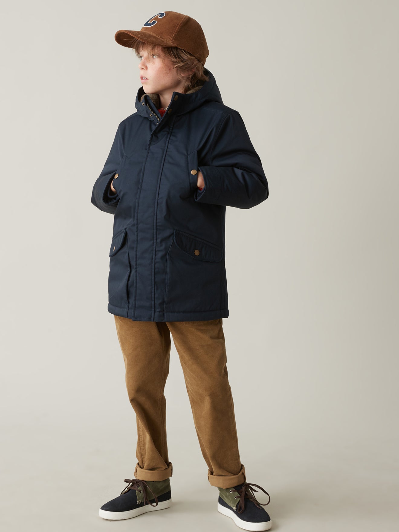 Jungen-Parka, warm