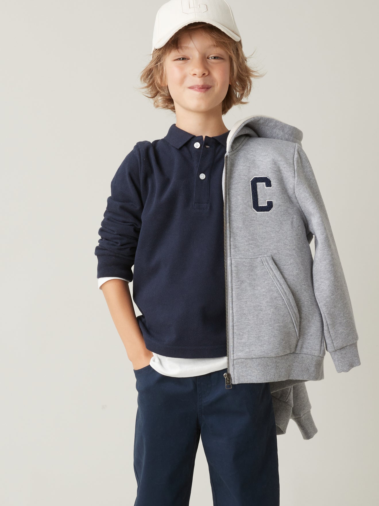 Jungen-Poloshirt aus Bio-Baumwolle